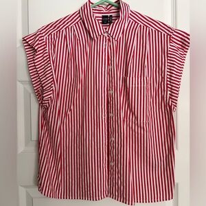 ICONE by Raf Simons Red & White Striped Shirt, size M - never worn!